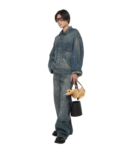 DAIRIKU（ダイリク）の「Paint Painter Denim Pants（デニムパンツ・メンズ・インディゴブルー・29(M)）」の3枚目の写真