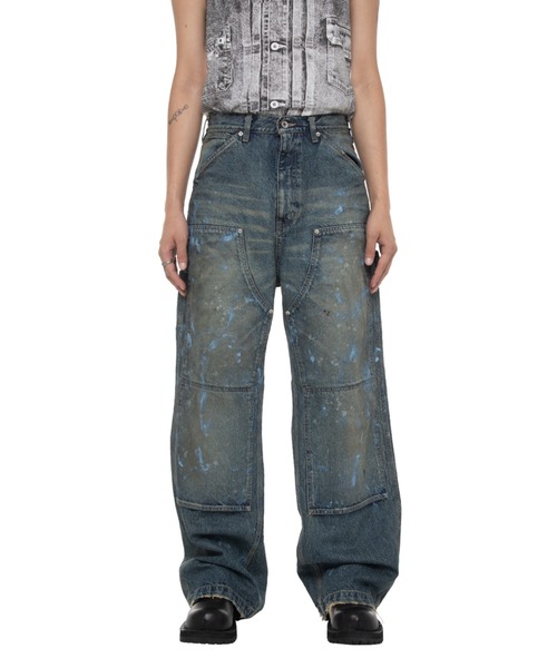 DAIRIKU（ダイリク）の「Paint Painter Denim Pants（デニムパンツ・メンズ・インディゴブルー・29(M)）」の4枚目の写真