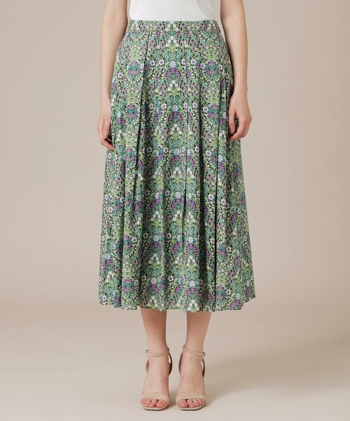 MACKINTOSH LONDON(マッキントッシュ ロンドン)の「ボタニカルウォールプリントスカート(スカート・レディース・ベージュ/ネイビー・36/38)」の7枚目の写真