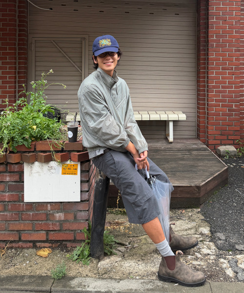 WMC（ダブリューエムシー）の「[UVプロテクション] 2WAYシアードスタンドネックジャケット_KHAKI（ナイロンジャケット・メンズ・カーキ・M/L/XL）」の3枚目の写真