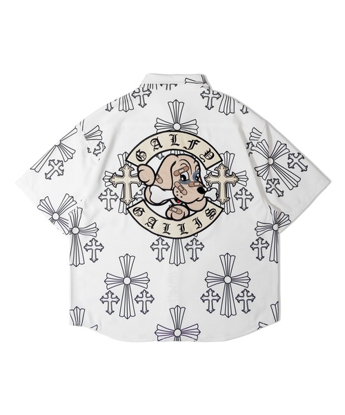GALFY(ガルフィー)の「【別注】GA×GALFY-別注十字架わんわん柄シャツ(シャツ/ブラウス・メンズ・ホワイト/ブラック・L/XL)」の16枚目の写真