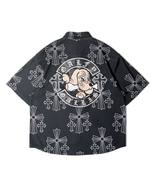 GALFY(ガルフィー)の「【別注】GA×GALFY-別注十字架わんわん柄シャツ(シャツ/ブラウス・メンズ・ホワイト/ブラック・L/XL)」の18枚目の写真