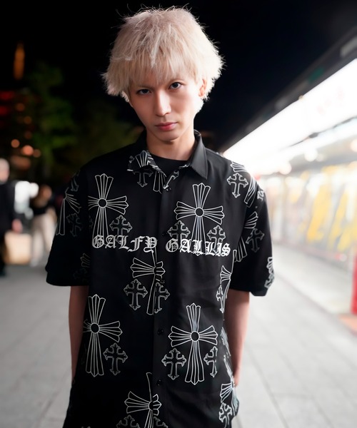 GALFY(ガルフィー)の「【別注】GA×GALFY-別注十字架わんわん柄シャツ(シャツ/ブラウス・メンズ・ホワイト/ブラック・L/XL)」の10枚目の写真