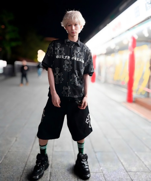 GALFY(ガルフィー)の「【別注】GA×GALFY-別注十字架わんわん柄シャツ(シャツ/ブラウス・メンズ・ホワイト/ブラック・L/XL)」の13枚目の写真