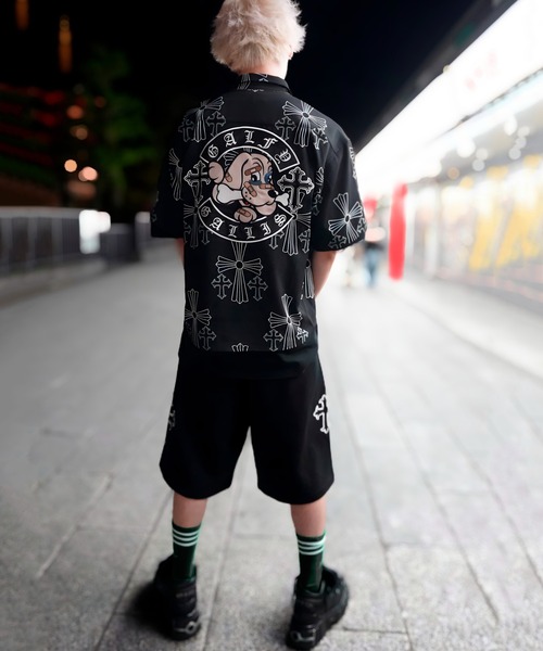 GALFY(ガルフィー)の「【別注】GA×GALFY-別注十字架わんわん柄シャツ(シャツ/ブラウス・メンズ・ホワイト/ブラック・L/XL)」の14枚目の写真