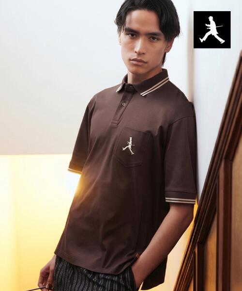 TAKEO KIKUCHI(タケオキクチ)の「【BOWLER HAT LABEL】アイスクリアコットン ボーラーハットウォーカー ポロシャツ(ポロシャツ・メンズ・ピンク系/ホワイト/ブラウン系その他/ブラック/ネイビー・04/03/02)」の9枚目の写真