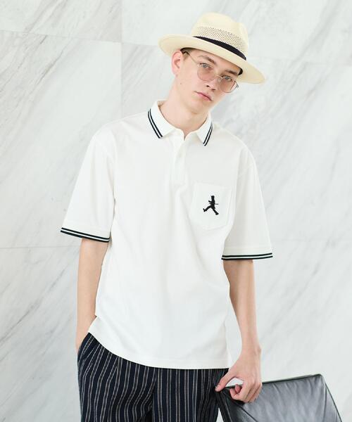 TAKEO KIKUCHI(タケオキクチ)の「【BOWLER HAT LABEL】アイスクリアコットン ボーラーハットウォーカー ポロシャツ(ポロシャツ・メンズ・ピンク系/ホワイト/ブラウン系その他/ブラック/ネイビー・04/03/02)」の18枚目の写真