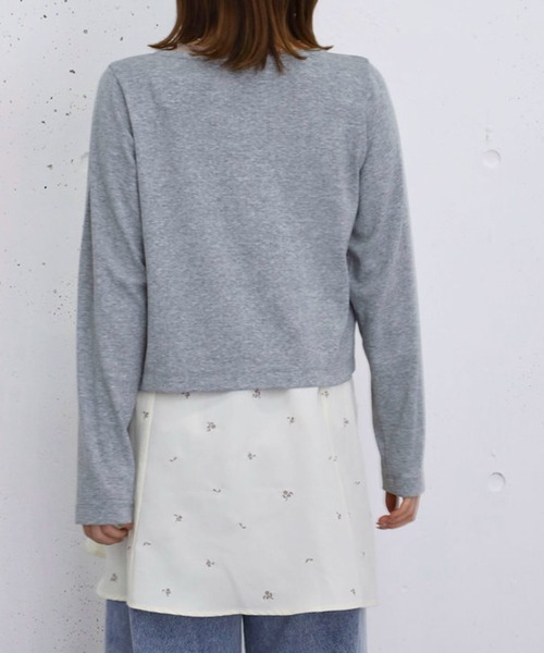 archives(アルシーヴ)の「花柄刺繍ミニキャミOP(ワンピース・レディース・アイボリー/チャコールグレー・MEDIUM)」の15枚目の写真