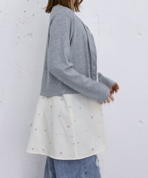 archives(アルシーヴ)の「花柄刺繍ミニキャミOP(ワンピース・レディース・アイボリー/チャコールグレー・MEDIUM)」の16枚目の写真