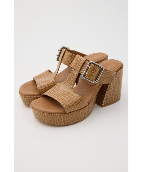 CROCO CHUNKY HEEL サンダル（サンダル）｜MOUSSY（マウジー）の