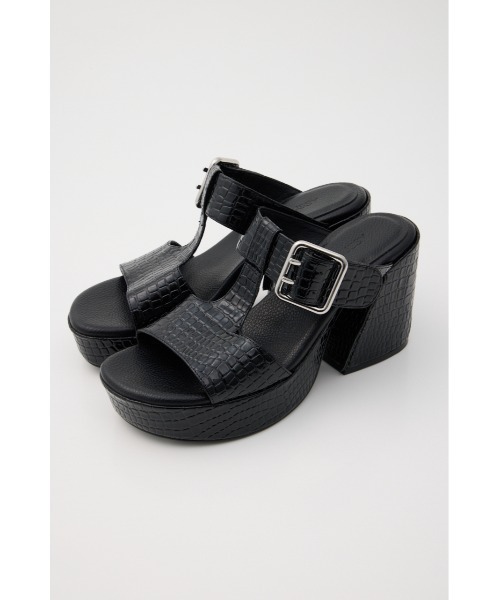 CROCO CHUNKY HEEL サンダル（サンダル）｜MOUSSY（マウジー）の