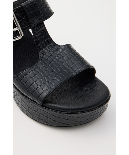 MOUSSY（マウジー）の「CROCO CHUNKY HEEL サンダル（サンダル・レディース・ベージュ/ブラック・MEDIUM/SMALL/LARGE）」の19枚目の写真