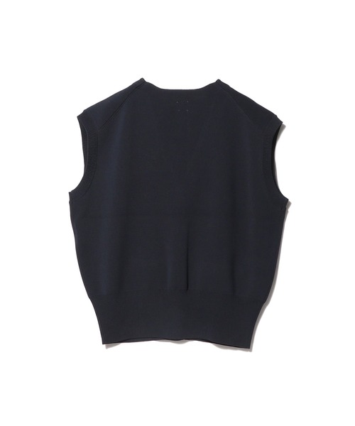 UNUS(ユナス)の「UNUS / Knit Vest(ベスト・レディース・ネイビー/ホワイト・FREE)」の5枚目の写真