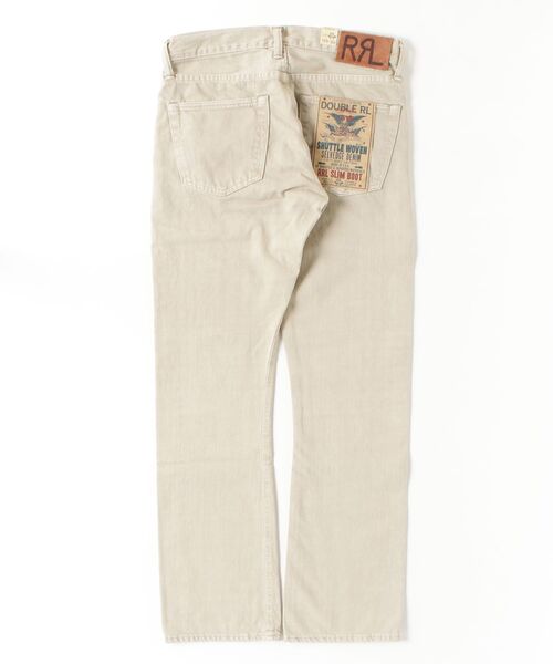 RRL(ダブル アール エル)の「スリム ブーツ クリーム セルビッジ ジーンズ(デニムパンツ・メンズ・ナチュラル・29/30/30/30/31/30/32/30/32/32/34/32)」の2枚目の写真