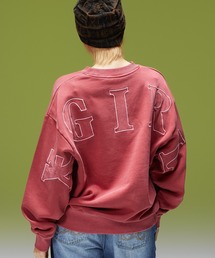 X-girl | FADED BIG PATCH CREWNECK SWEATSHIRT(スウェット)