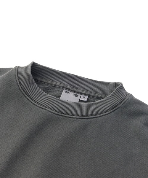 X-girl(エックスガール)の「FADED BIG PATCH CREWNECK SWEATSHIRT(スウェット・レディース・ブラック/グリーン/バーガンディー・M/S)」の8枚目の写真