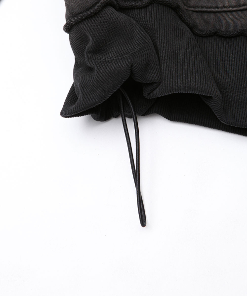 SCHISM INDUCING(スキズムインデューシング)の「LAUREL ZIP HOODIE BLACK(パーカー・レディース・その他・OS)」の5枚目の写真