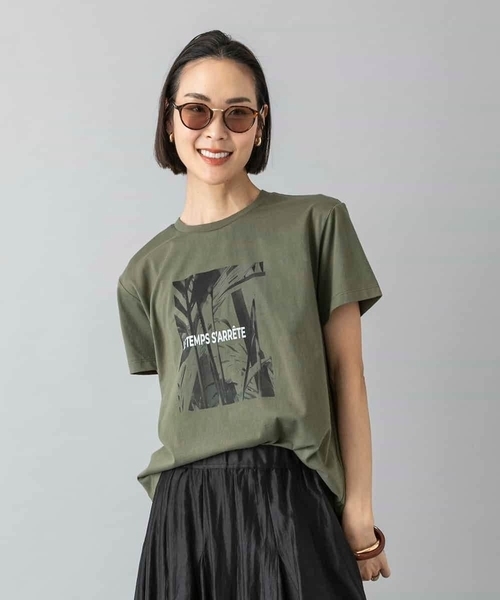 MICHEL KLEIN（ミッシェル・クラン）の「[大人気商品]フォトTシャツ WEB限定カラー（Tシャツ/カットソー・レディース・ホワイト/グレー/チャコールグレー/カーキ・40/38）」の17枚目の写真