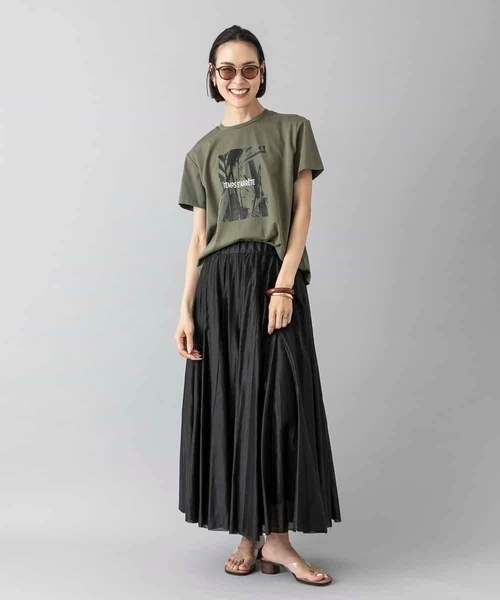MICHEL KLEIN（ミッシェル・クラン）の「[大人気商品]フォトTシャツ WEB限定カラー（Tシャツ/カットソー・レディース・ホワイト/グレー/チャコールグレー/カーキ・40/38）」の19枚目の写真