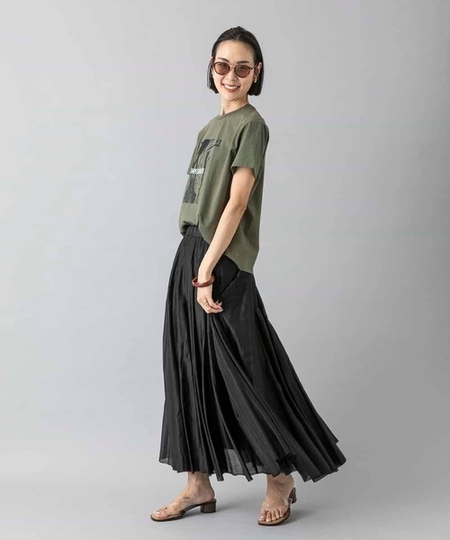 MICHEL KLEIN（ミッシェル・クラン）の「[大人気商品]フォトTシャツ WEB限定カラー（Tシャツ/カットソー・レディース・ホワイト/グレー/チャコールグレー/カーキ・40/38）」の20枚目の写真