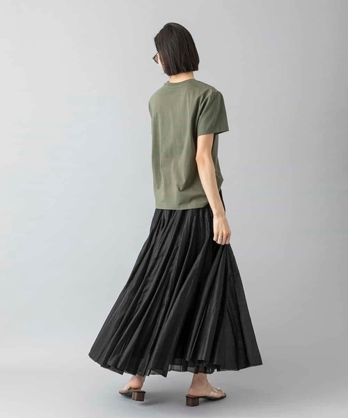 MICHEL KLEIN（ミッシェル・クラン）の「[大人気商品]フォトTシャツ WEB限定カラー（Tシャツ/カットソー・レディース・ホワイト/グレー/チャコールグレー/カーキ・40/38）」の21枚目の写真