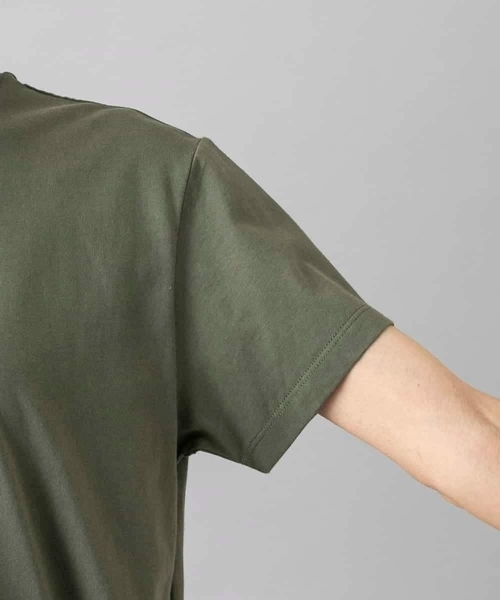 MICHEL KLEIN（ミッシェル・クラン）の「[WEB限定カラー]フォトTシャツ（Tシャツ/カットソー・レディース・ホワイト/グレー/チャコールグレー/カーキ・40/38）」の11枚目の写真