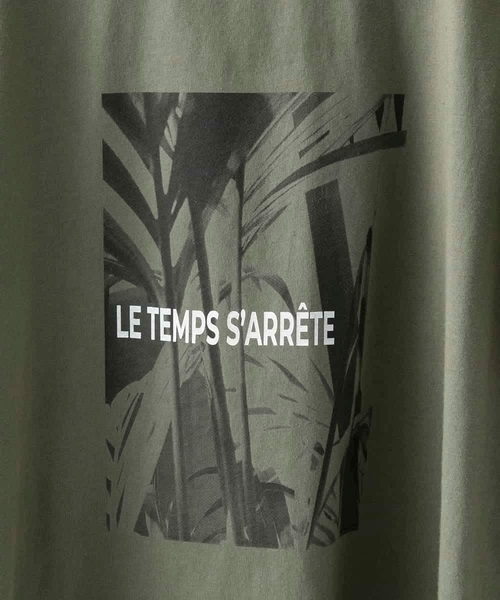 MICHEL KLEIN（ミッシェル・クラン）の「[WEB限定カラー]フォトTシャツ（Tシャツ/カットソー・レディース・ホワイト/グレー/チャコールグレー/カーキ・40/38）」の8枚目の写真