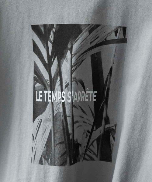 MICHEL KLEIN（ミッシェル・クラン）の「[WEB限定カラー]フォトTシャツ（Tシャツ/カットソー・レディース・ホワイト/グレー/チャコールグレー/カーキ・40/38）」の6枚目の写真