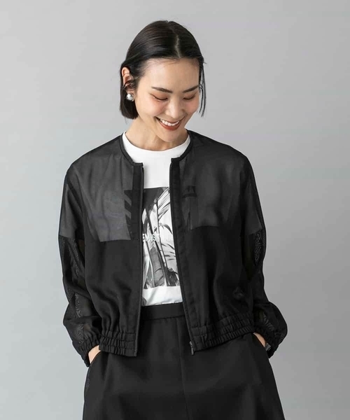 MICHEL KLEIN（ミッシェル・クラン）の「[大人気商品]フォトTシャツ WEB限定カラー（Tシャツ/カットソー・レディース・ホワイト/グレー/チャコールグレー/カーキ・40/38）」の8枚目の写真