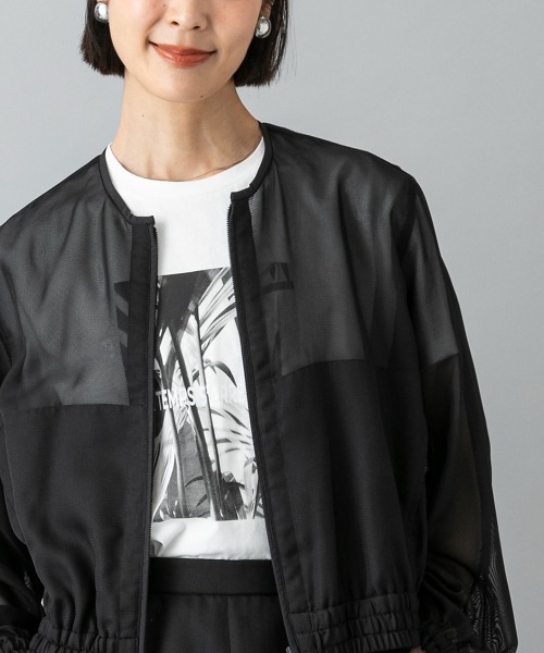 MICHEL KLEIN（ミッシェル・クラン）の「[大人気商品]フォトTシャツ WEB限定カラー（Tシャツ/カットソー・レディース・ホワイト/グレー/チャコールグレー/カーキ・40/38）」の10枚目の写真