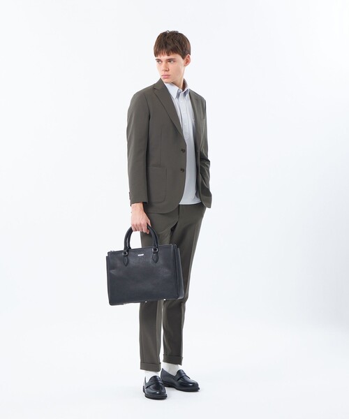 MACKINTOSH PHILOSOPHY（ﾏｯｷﾝﾄｯｼｭ ﾌｨﾛｿﾌｨｰ）の「トロッター ウルトラライトトラウザーズ【ドレスエクステンション】 サッカーストレッチ（その他パンツ・メンズ・ブルー系その他7/グレー系その他2/ネイビー・38/40）」の4枚目の写真