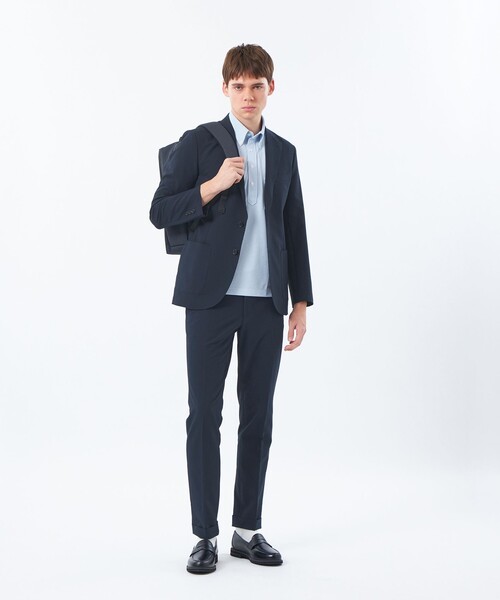 MACKINTOSH PHILOSOPHY（ﾏｯｷﾝﾄｯｼｭ ﾌｨﾛｿﾌｨｰ）の「トロッター ウルトラライトトラウザーズ【ドレスエクステンション】 サッカーストレッチ（その他パンツ・メンズ・ブルー系その他7/グレー系その他2/ネイビー・38/40）」の7枚目の写真