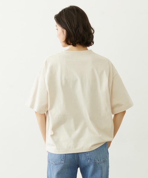 MILKFED.(ミルクフェド)の「APPLE EMBROIDERY S/S TEE(Tシャツ/カットソー・レディース・オフホワイト/ピンク/ブラック・L/M)」の13枚目の写真