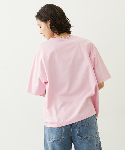 MILKFED.(ミルクフェド)の「APPLE EMBROIDERY S/S TEE(Tシャツ/カットソー・レディース・オフホワイト/ピンク/ブラック・L/M)」の20枚目の写真