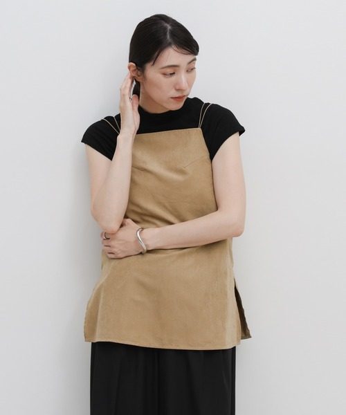 select MOCA(セレクトモカ)の「ピーチスキンドロストデザインキャミソール(キャミソール・レディース・ベージュ/チャコール/ブラウン・FREE)」の22枚目の写真