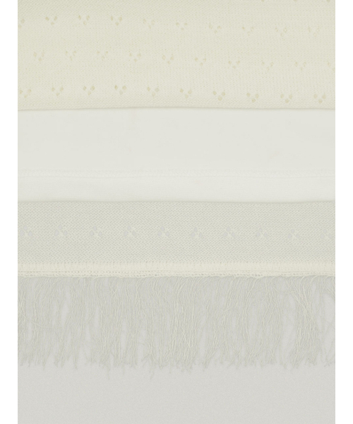 FOLNUA(フォルニュア)の「FRINGE KNIT SKIRT (CREAM)(スカート・レディース・その他・FREE)」の4枚目の写真