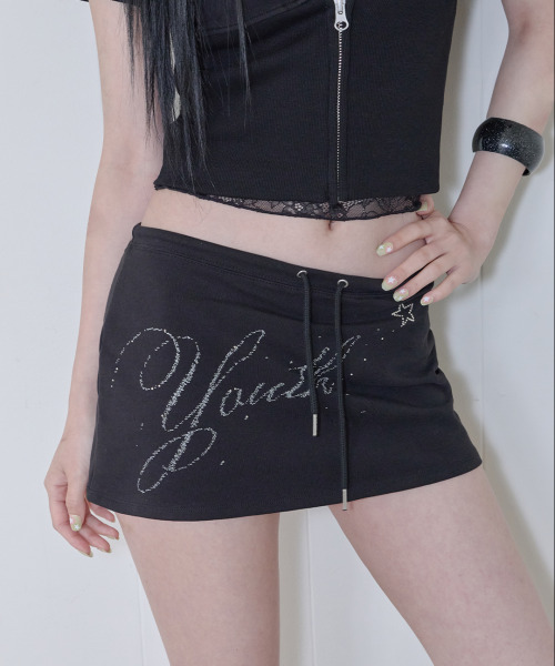 41PRAY（サイルプレイ）の「Youth Graphic Skirt / Black（スカート・レディース・ブラック・OS）」の5枚目の写真