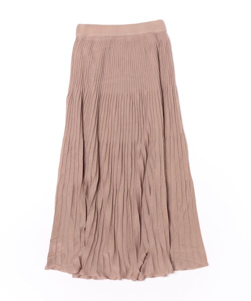 LAULEN(ローレン)の「tuck flare knit skirt /タックフレアニットスカート(スカート・レディース・モカ/グレイッシュベージュ・FREE)」の3枚目の写真