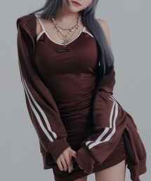 Diable baiser（ディアブルベーゼ）の「キャミワンピ×ゆるパーカーセットアップ（セットアップ）」