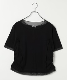 LEPSIM | チュール切り替えシャーリングT 687297(Tシャツ/カットソー)