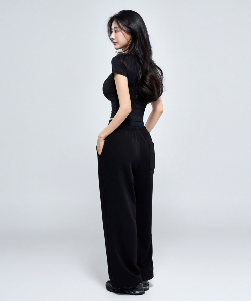 PHYSICAL GARMENTS（フィジカルガーメンツ）の「P5076 ウーマン モーダル シンボル クロップ 半袖[3COLOR]（Tシャツ/カットソー・レディース・ホワイト/チャコール/ブラック・FREE）」の10枚目の写真