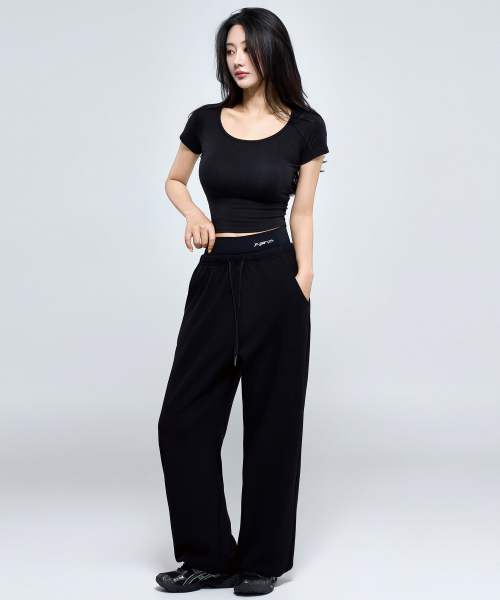 PHYSICAL GARMENTS（フィジカルガーメンツ）の「P5076 ウーマン モーダル シンボル クロップ 半袖[3COLOR]（Tシャツ/カットソー・レディース・ホワイト/チャコール/ブラック・FREE）」の14枚目の写真