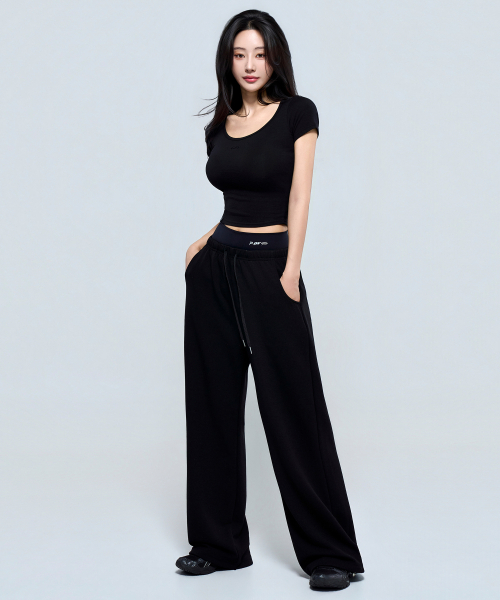 PHYSICAL GARMENTS（フィジカルガーメンツ）の「P5076 ウーマン モーダル シンボル クロップ 半袖[3COLOR]（Tシャツ/カットソー・レディース・ホワイト/チャコール/ブラック・FREE）」の17枚目の写真