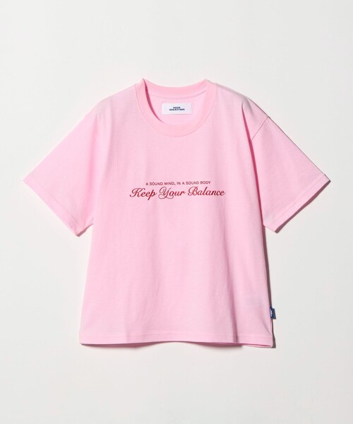 NICE WEATHER（ナイスウェザー）の「＜NICE WEATHER＞Keep Your Balance Tシャツ（Tシャツ/カットソー・レディース・ネイビー/ホワイト/ライトピンク・S/M）」の3枚目の写真