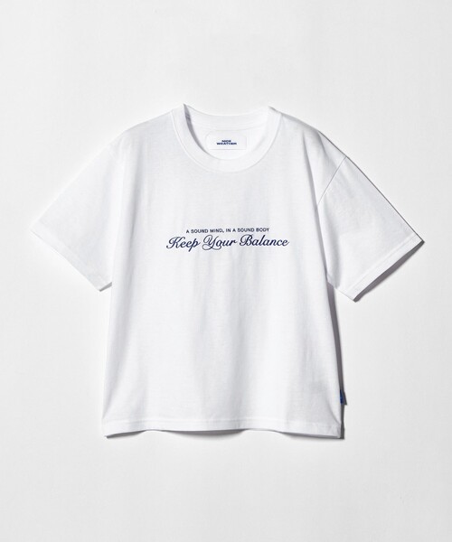 NICE WEATHER（ナイスウェザー）の「＜NICE WEATHER＞Keep Your Balance Tシャツ（Tシャツ/カットソー・レディース・ネイビー/ホワイト/ライトピンク・S/M）」の10枚目の写真