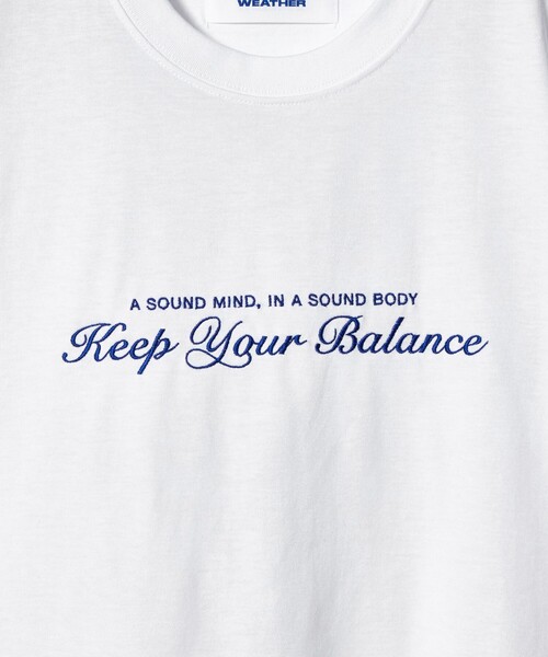 NICE WEATHER（ナイスウェザー）の「＜NICE WEATHER＞Keep Your Balance Tシャツ（Tシャツ/カットソー・レディース・ネイビー/ホワイト/ライトピンク・S/M）」の12枚目の写真