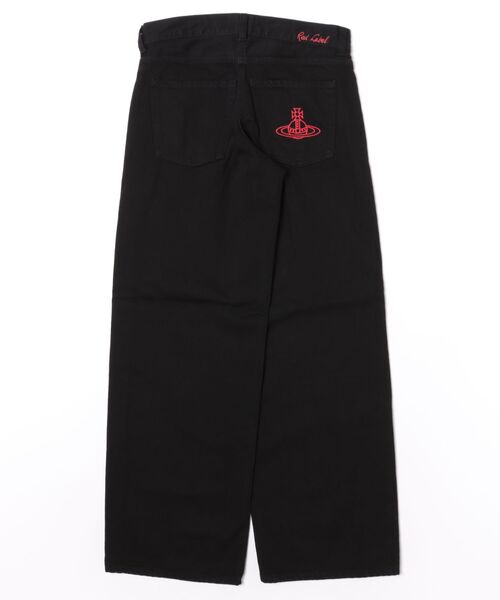 Vivienne Westwood（ヴィヴィアンウエストウッド）の「ｵｰｶﾞﾆｯｸｺｯﾄﾝﾃﾞﾆﾑｽﾄﾚｰﾄﾊﾟﾝﾂ（その他パンツ・レディース・ブルー/ブラック・38/36）」の3枚目の写真