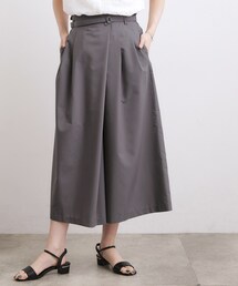 grove | 【洗える・体型カバー】軽やかすっきり見えキュロットパンツ(その他パンツ)