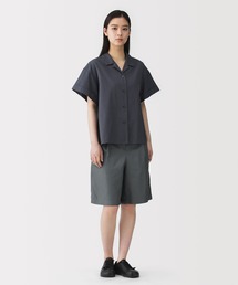 〔MUJI Labo〕婦人　和紙混ドビー織り　ショートパンツ