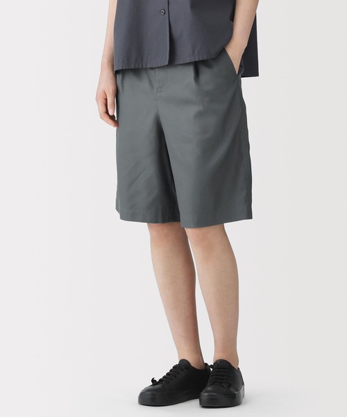 MUJI Labo(ムジラボ)の「〔MUJI Labo〕婦人 和紙混ドビー織り ショートパンツ(その他パンツ・レディース・チャコールグレー/ダークネイビー・S/M/L/XL)」の3枚目の写真